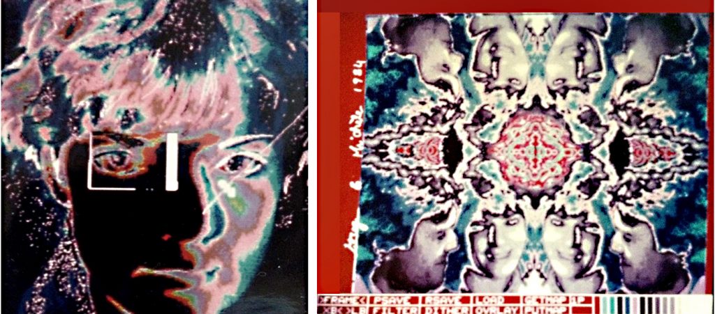 Paintbox art by Michèle Gauthier Carr-Brown in the Micro Arts Magazine (1984)